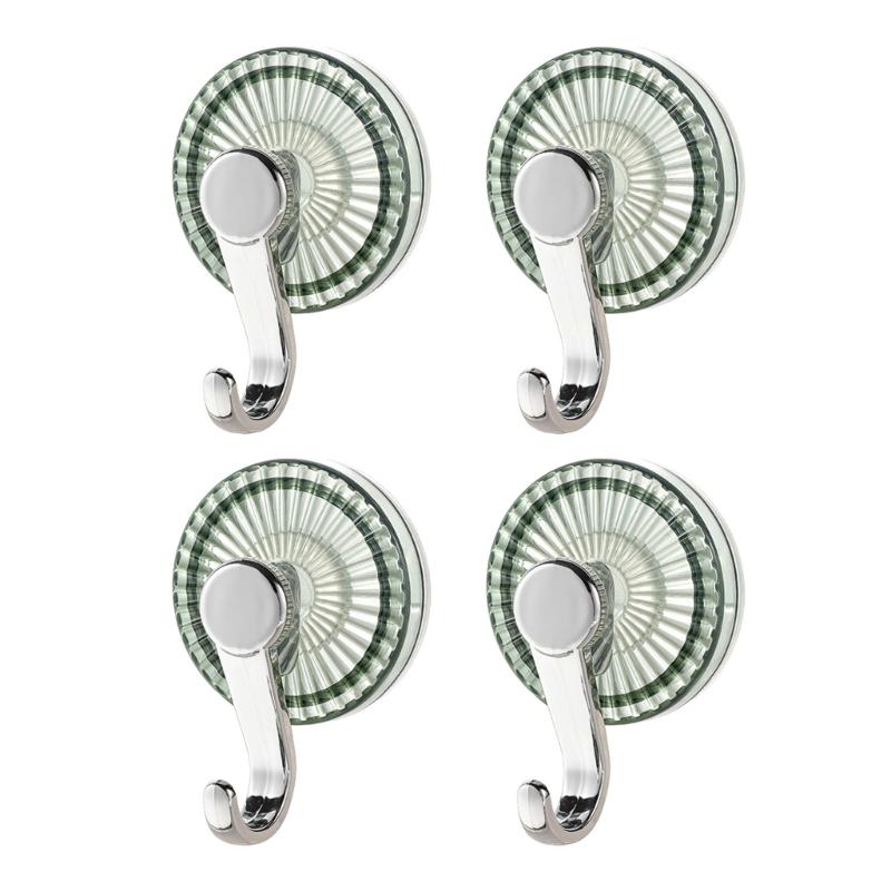 Functional Suction Cup Hooks Bathroom Towel Hangers Sturdy No Drill Installation For Wet Area Home Storage