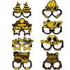 8PCS Colorful Printed 2027 New Year Party Glasses Irregularly Shaped Festive Party Glasses  Children