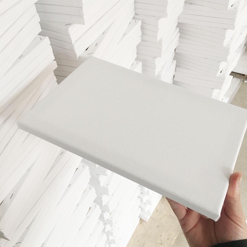 Beginner Practice Pure Cotton Linen Canvas Frame for Oil and Acrylic Painting, 1.5cm Thick