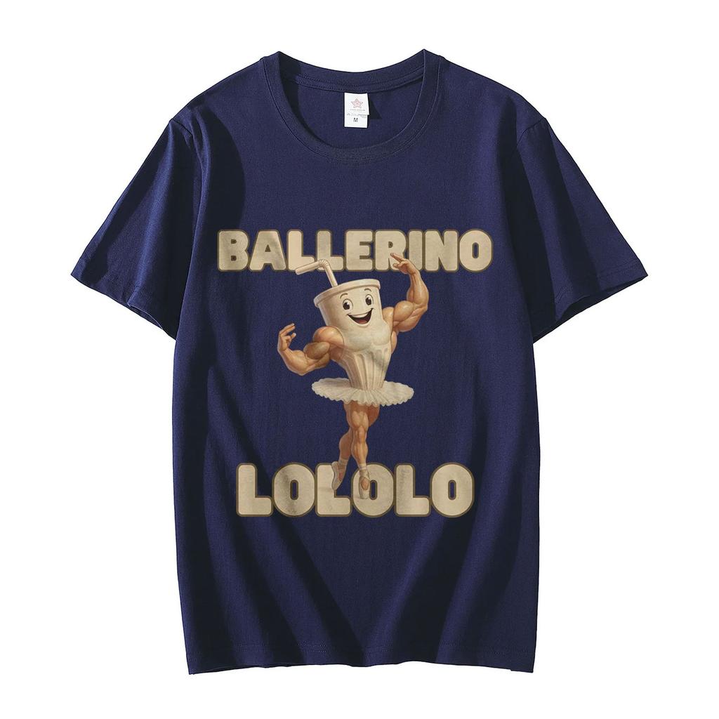 Ballerino LoLoLo Dancer Graphic T Shirts Funny Italian Brainrot Meme Merch Tshirts Mens Women Casual Fashion Oversized Tshirt