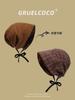 Double-sided stacking hats can be worn, autumn and winter retro high-end baotou hats, confinement, postpartum comfort and warmth, plaid cold hats