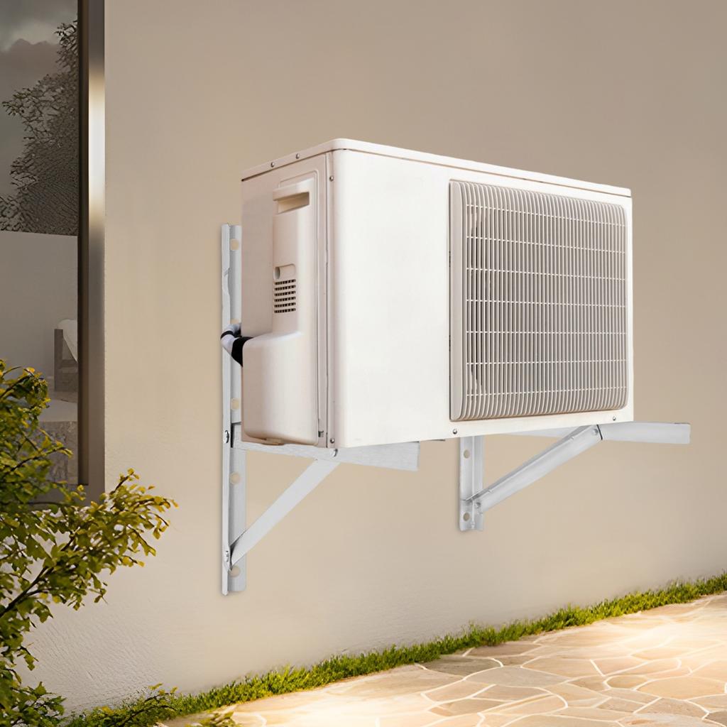 Wall-Mounted Air Conditioning Bracket, 2×Thickened Ac Rack for 1-1.5P Air Conditioner Load 440lbs