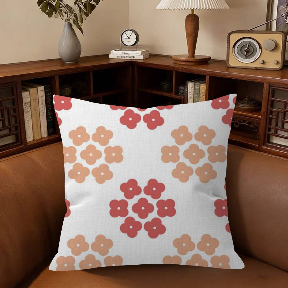 Flower Pillowcase Toon Gift Cushion Cover Bedroom Home Sofa Chair Seat Decor Pillow Case Logo O-Orla Kiely
