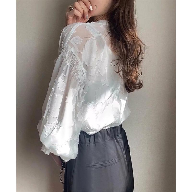 Spring Autumn Winter Long Sleeve Loose Double Sided Bottom Shirt Lace Top Shirt Blouses & Shirts