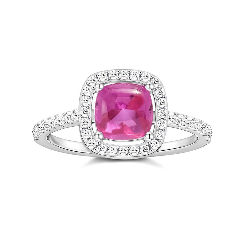 APM Monaco ring [Romantic Confession] Small sugar cube zirconia, light luxury, high-end Raspberry Color-Passion and Spirituality 56 Endless Love белый