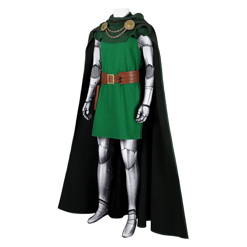 Fantastic Four Doctor Doom Cosplay Costume Uniform Halloween Carnival Party Christmas Play Role Clothes Clothing