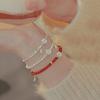 Lotus broken silver pearl bracelet women's retro new Chinese style natal fashion design versatile Nanhong agate bracelet