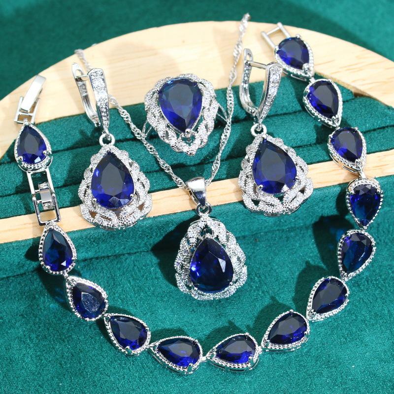 

Ювелирные изделия Антиаллергенный Цирконий Браслет Ожерелье Серьги Кольцо Ювелирные изделия 10 yards