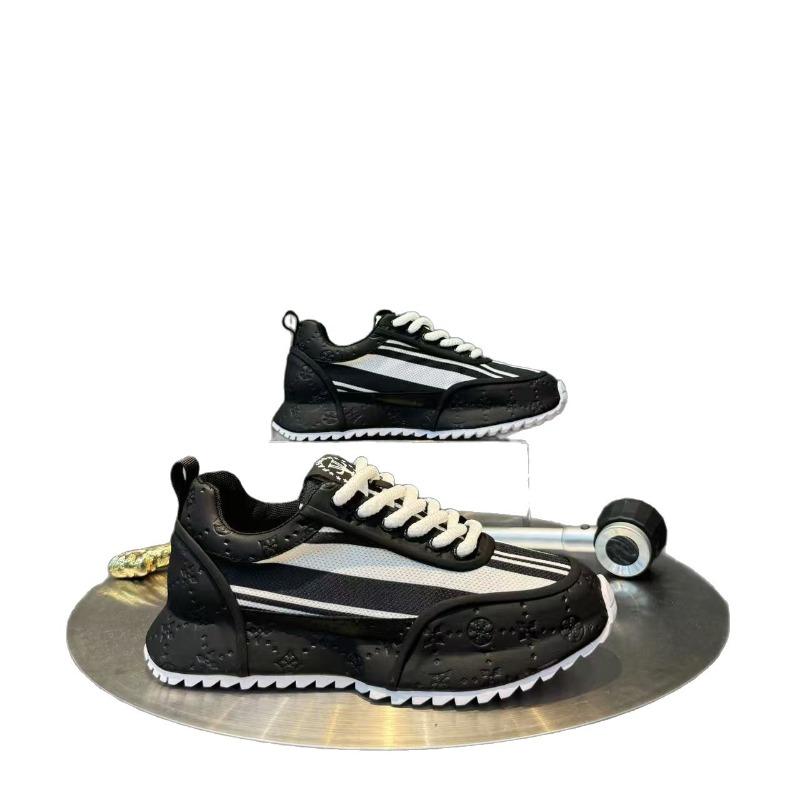 Men's Shoes New Summer Breathable Mesh Lightweight Casual Little White Shoes Heightening Dad Shoes