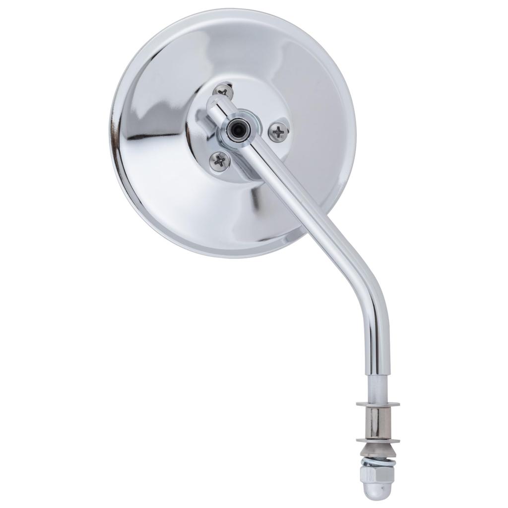 Kijima Motorcycle Parts Left and Mirror 1 for Certified Chrome Mirror, Round, Right, Finish, 101mm, Piece, Harley, '07 Compatible, Plated, HD-07141