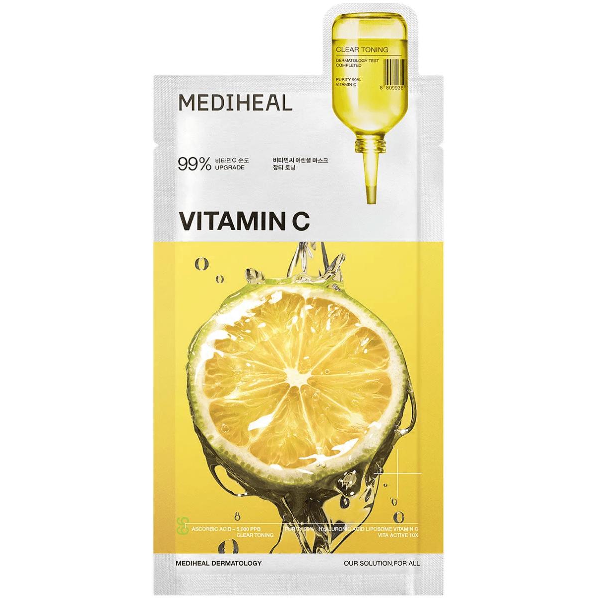 

MEDIHEAL Vitamin C Essential Mask Clear Toning 24 ml - mask with vitamin C