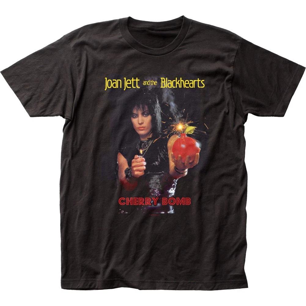

Joan Jett Cherry Bomb Mens T Shirt Music Classic Concert Rock Band Tee New Black 4XL