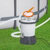 P07018 Orange Nut with P07019 Clear Lid, Plastic Pool Sand Filter, Leakproof Pressure Stability Pump Replacement Accessory for Pool