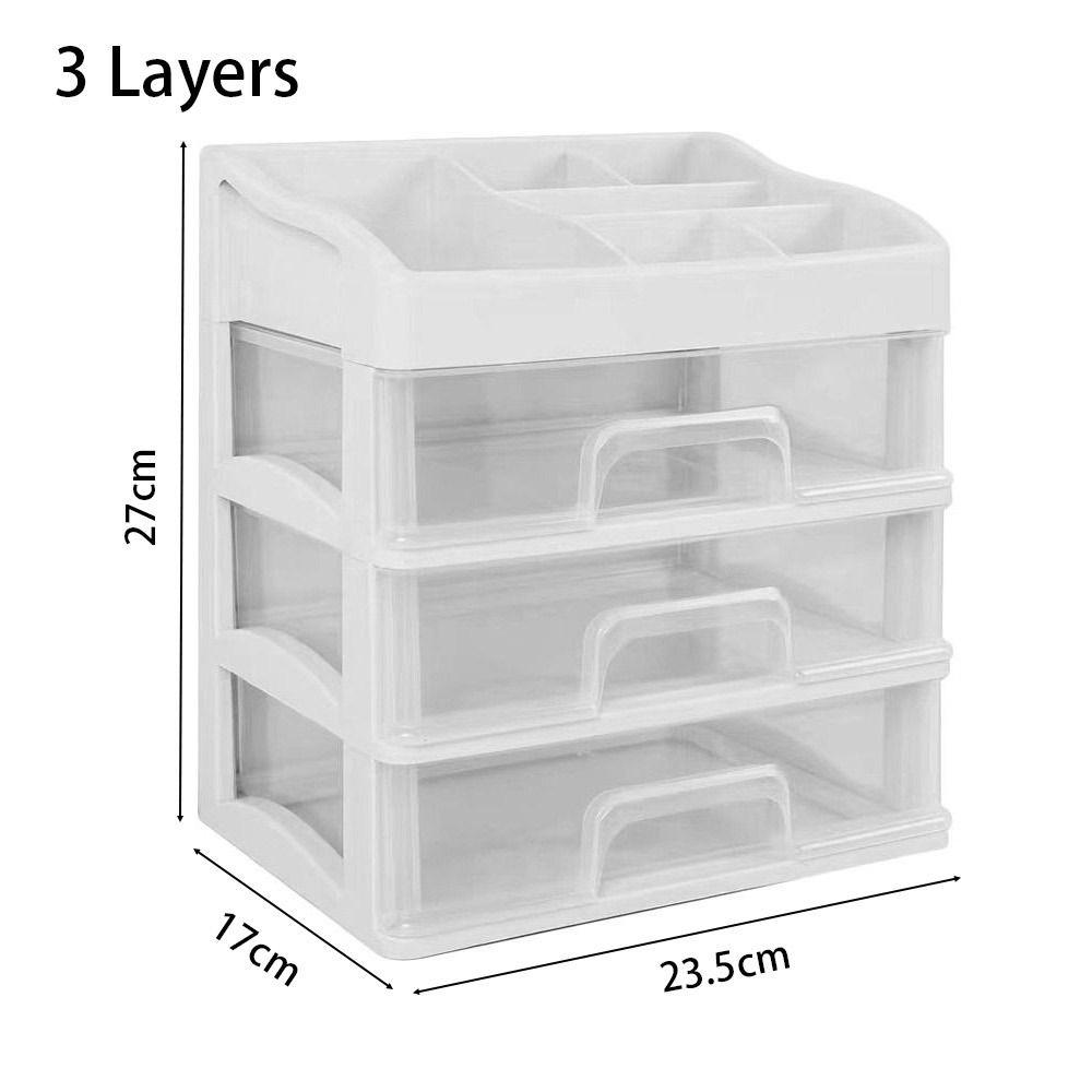 1Pcs Plastic Display Rack Desktop Storage Case Organize Shelves Jewelry Box Cosmetics Storage Box