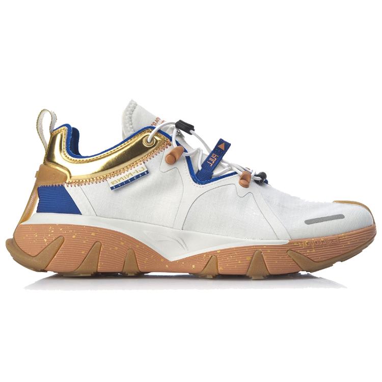 New LiNing Badfive 1 Badfive Speed Only Chu Has The Material Cushioning Low Top Basketball Shoes Men's Ivory AGBQ123-1