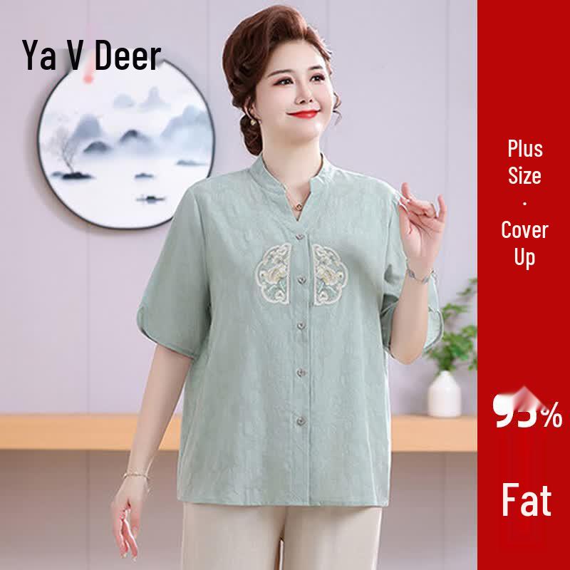 Yalu Women s Plus Size Summer Short Sleeve Top 8XL