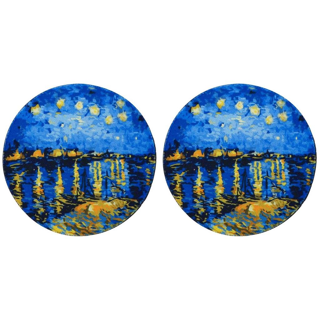 2PCS Car Cup Mat Holder Anti Slip Mat Bottle Holder Cup Mat Car Interior Anti Slip Cup Holder