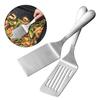Stainless Steel Square Head Steak Cooking Spatula Pizza Shovel Pancake Beef Scraper For Kitchen BBQ Non-stick Utensils Supplies