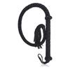 VaHppy Genuine Leather Adult SM Toys Snake Whip 108cm 250g Black/Red Fringed Ponytail Braided Conditioning Spanking