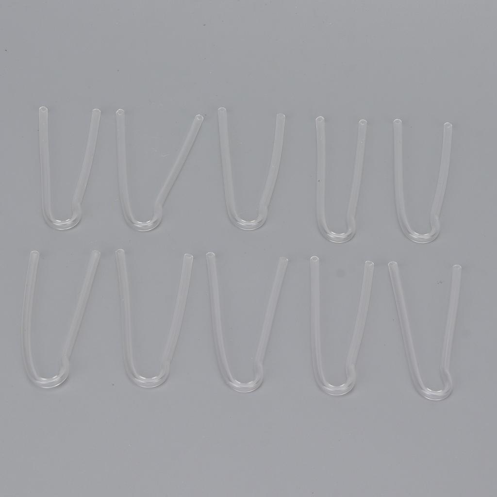 10Pcs Hearing Aid Tube R Type Replacement BTE Earmold Hearing Aid Tubes for Most Hearing Aids