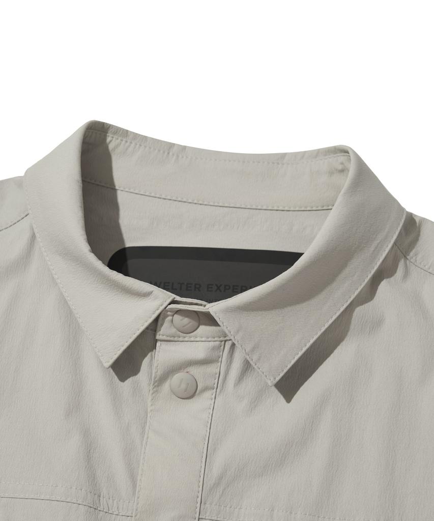 Welteoigseupelimeonteu Reflective Pocket Shirt Jacket_Light Gray_Wcl016