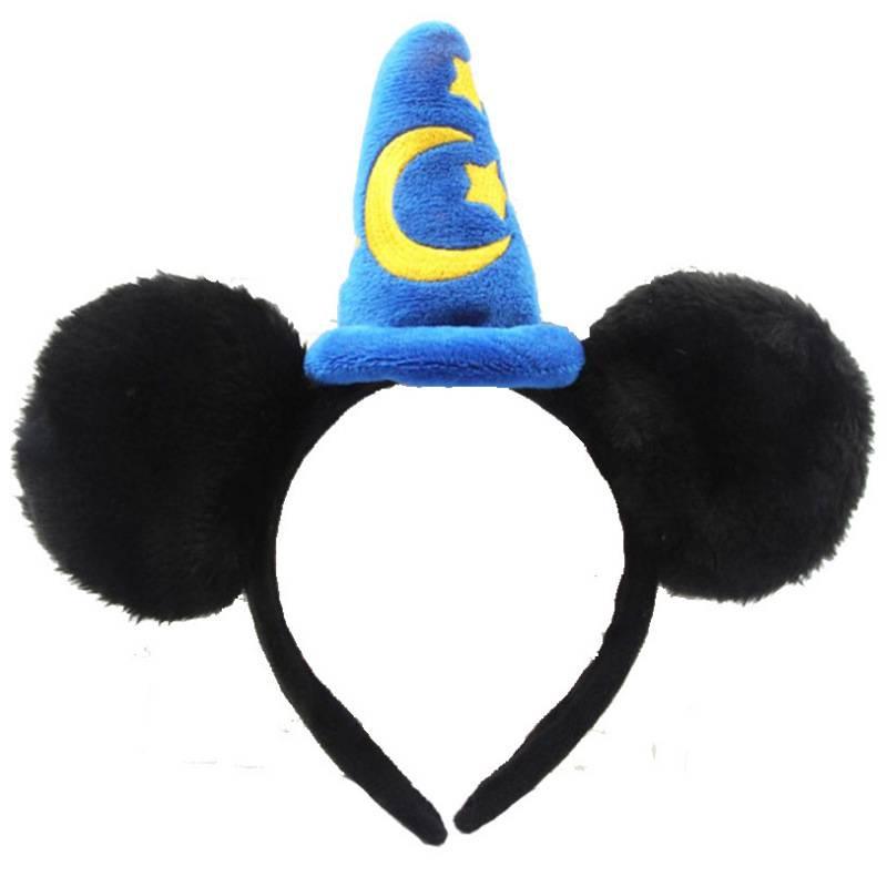 Handmade Cartoon Minnie Mickey Ear Headband Sparkly Animal Rabbit Hairpiece For Adults And Kids