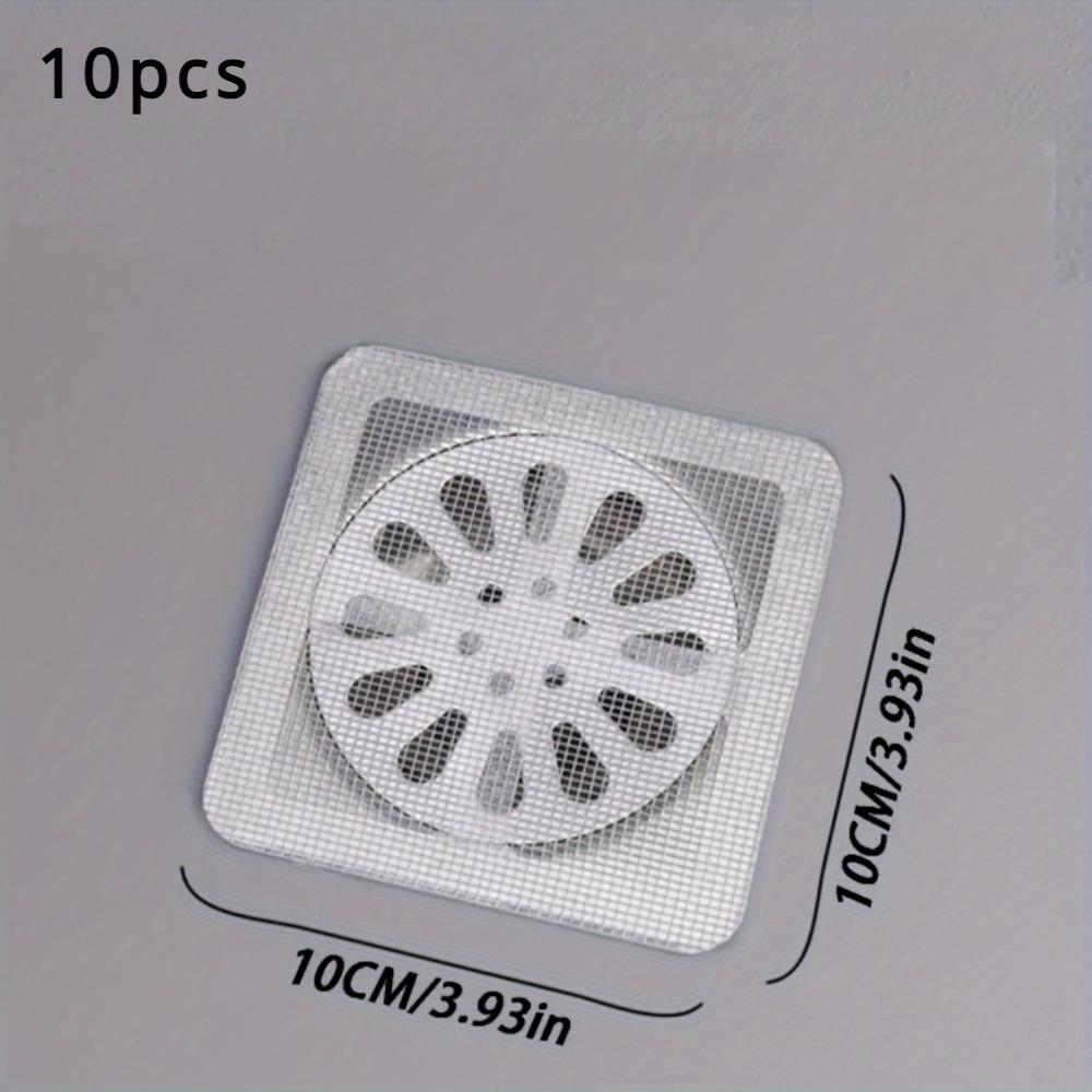 

10 шт. одноразовый уловитель волос для душа, фильтр для напольной раковины, наклейка на фильтр, пробка для волос в ванной, аксессуары для ванной комнаты 10pcs серый