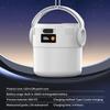 Led Solar Light Bulb Usb Rechargeable Camping Light Portable Outdoor Searchlight Multiduty Hanging Lamp With Flashlight 1Pc
