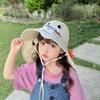 Voice Control Fan Hat Children Summer Girls Large Brim Sun Protection Shawl Hat Empty Top Girl Sun Hat