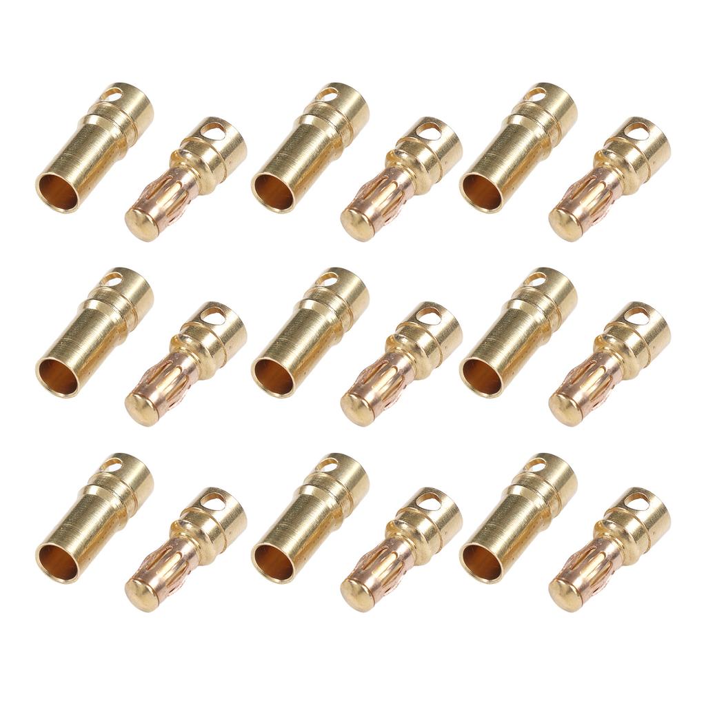 30 Pairs Banana Connectors Plugs Gold Plated Corrosion Preventing Brass Male Female Connector Plug Set
