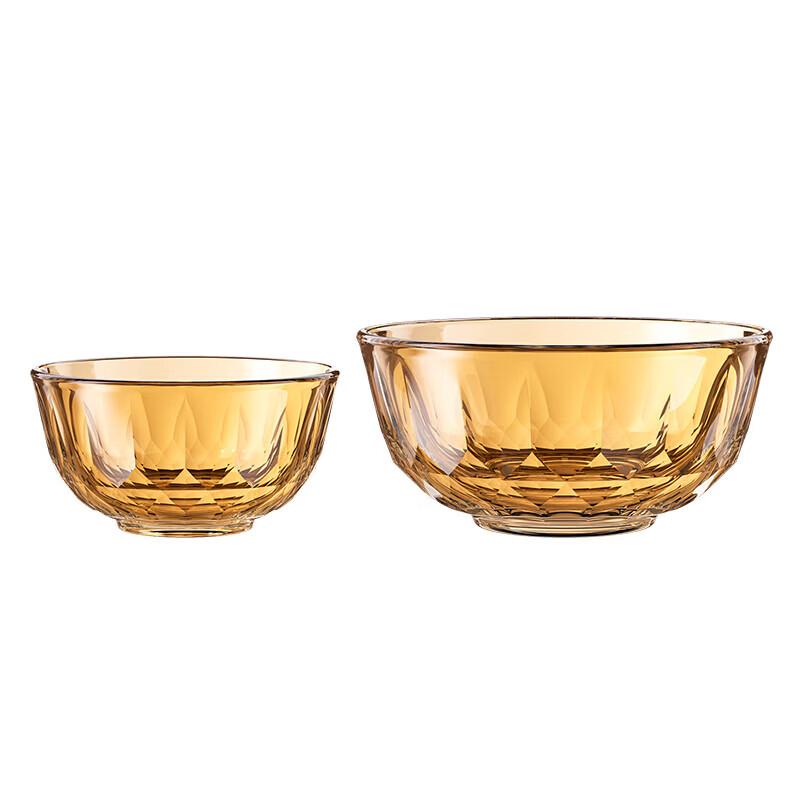 LocknLock Crystal Amber Glass Food Storage Container Set