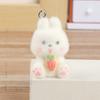 Flocked Zodiac Animal Pals Creative DIY Decoration for Bags Keychains Home Decor Cute Plush Charm Ornament Gift