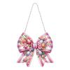 Easter Bow 5D DIY Diamond Painting Dots Pendant Rhinestone Diamond Art Pendants DIY Diamond Art Pendant Kit for Art Crafts