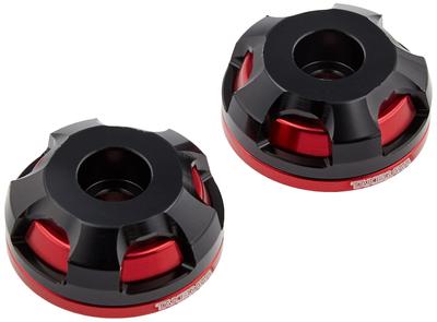 Special Parts Takegawa 2 Piece Handlebar End GROM Cross Cub Dio110 Zoomer X Lead 125 Dunk Tact Giorno Red/Black MSX125/SF FORZA-S PCX125/150