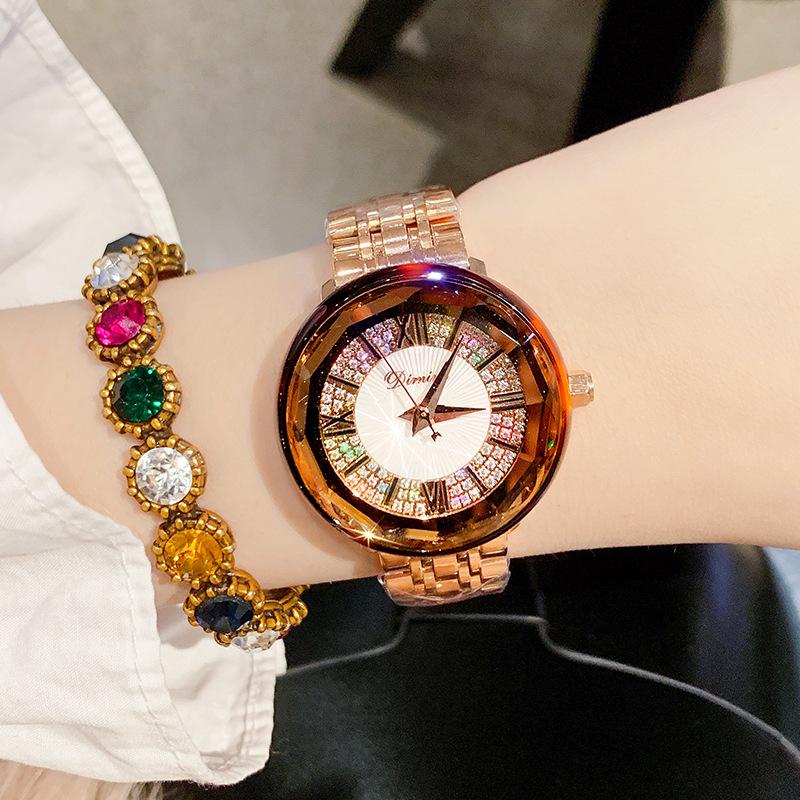 New Model of Gypsophila Inlaid with Diamonds, Exquisite Women's Watch, Niche Fashionable and Versatile Quartz Watch