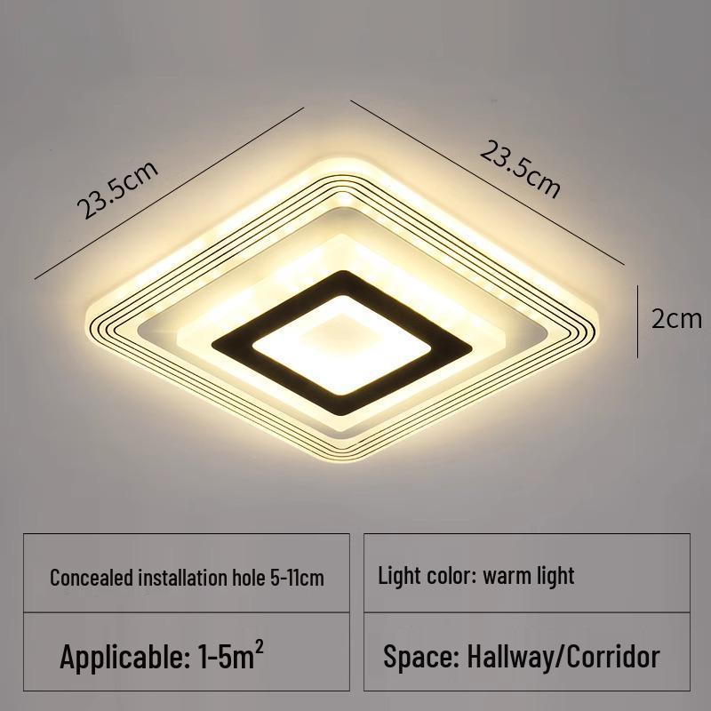 LED Ceiling Light for Hallway, Entrance, or Balcony - Round Surface Mounted Design