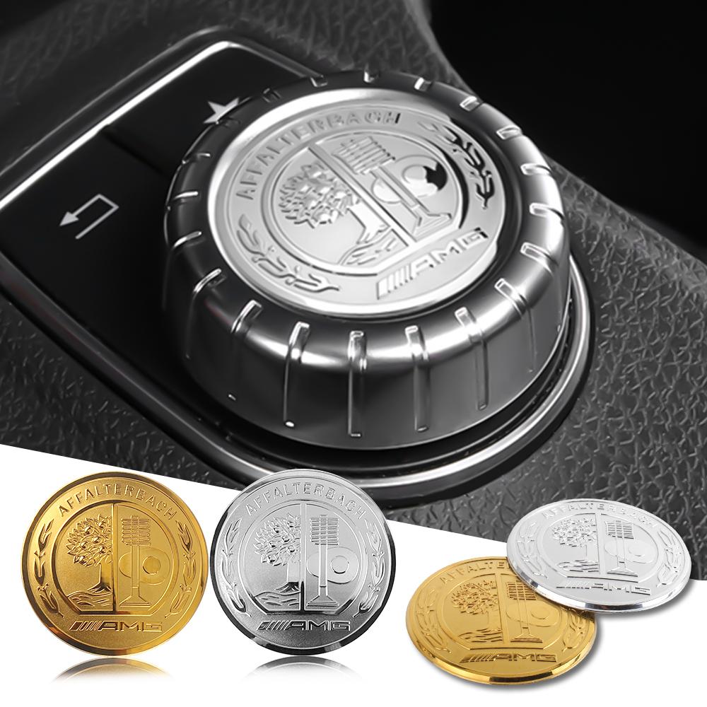 Car Interior Console Mouse Button Sticker Multimedia Interior Decal For Mercedes Benz W204 W205 W211 Amg W212 W213 W210 W177W210