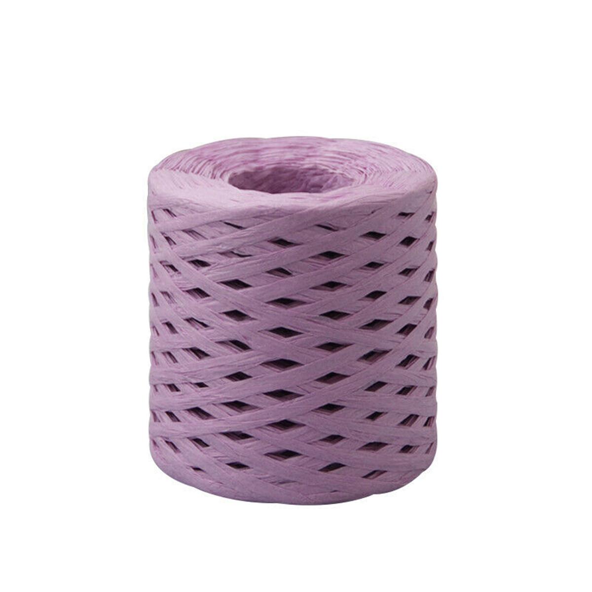 

Wedding 200m Twine Packing DIY Decoration Paper Rope Raffia Ribbon String Cord фіолетовий