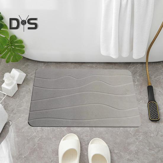 Baderomsgulvmatte Hurtigabsorberende Hurtigtørkende Diatom Mud Anti-skli bunnteppe Enkelt å rengjøre Flerbruksbadekar Dusj Vask Kjøkkenteppe