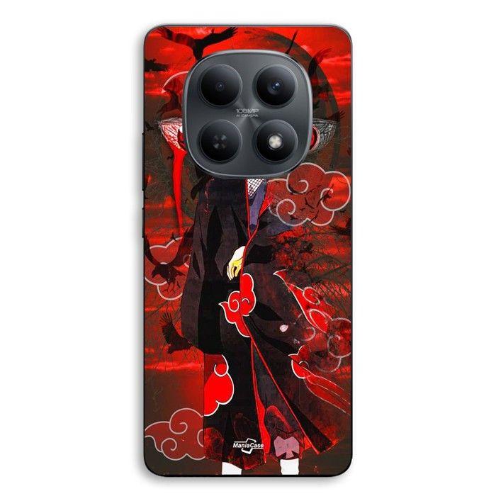 Coque de téléphone - MANIACASE - Xiaomi Redmi Note 15 5g - silicone TPU - Motif Demon Slayer Itachi Uchiha - Rouge