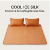 Double-Sided Natural Rattan Ice Silk Cooling Mat, Foldable Fitted/Flat Sheet, 2025 New Summer Air-Conditioned Mat for Home & Dorm