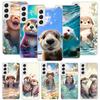Animal Otter Cute Cartoon Phone Case For Samsung Galaxy S26 Ultra S23 S24 S25 Edge S20 FE S21 S22 Plus Soft Print Shell Cover Fu