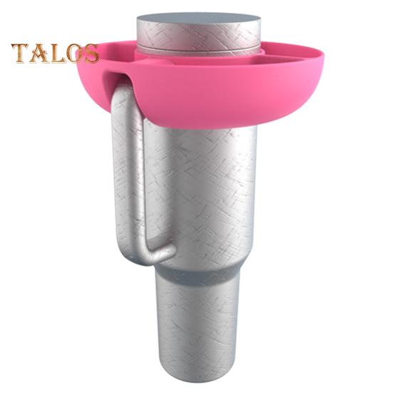 Silicone Tumbler Snack Bowl Reusable Snack Ring for 40 Oz Tumbler with Handle 4 Compartment Snack Tray Container Platter