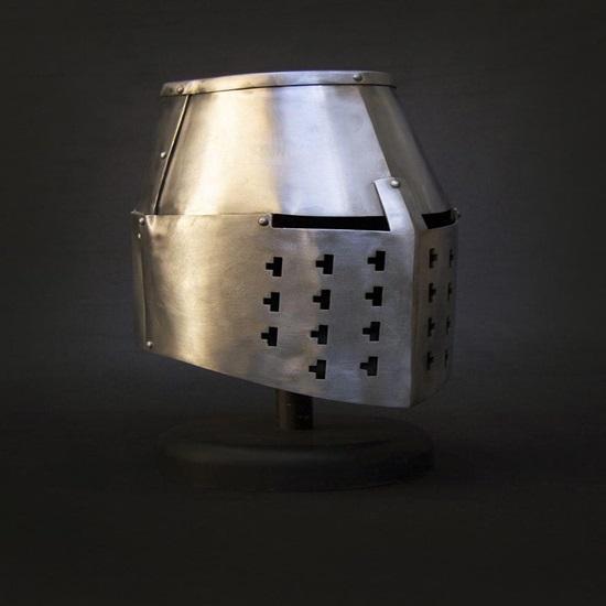 Great Helm Bolzano Medieval Crusader Knight Helmet 14th Century Templar Armor LARP, Cosplay, Reenactment Ready