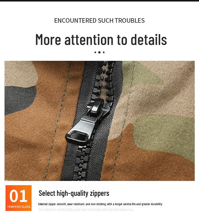 Men's Camouflage Workwear Set: Multi-Pocket, Wear-Resistant, Anti-Scald, Stretchy for Electric Welders, Spring/Autumn Style