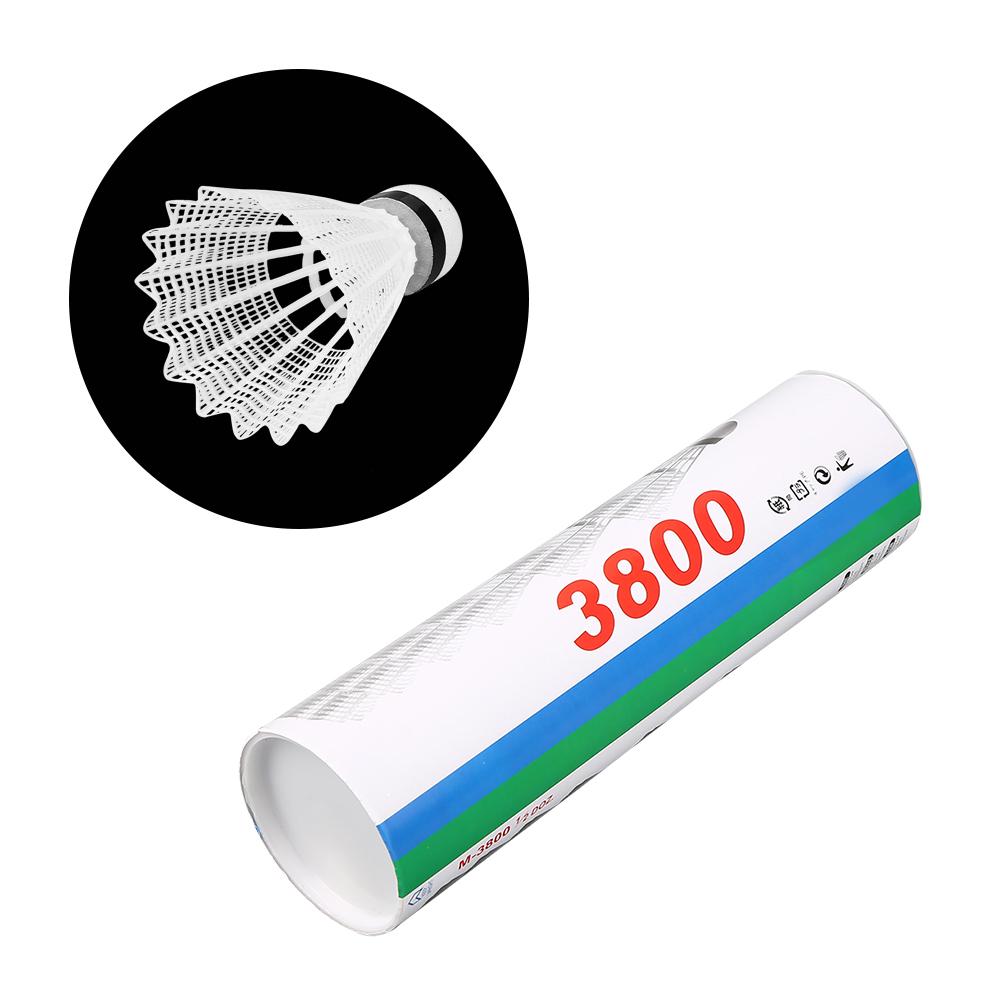 6Pcs White Badminton Balls Shuttlecocks Outdoor Sports Ball Training Accessory