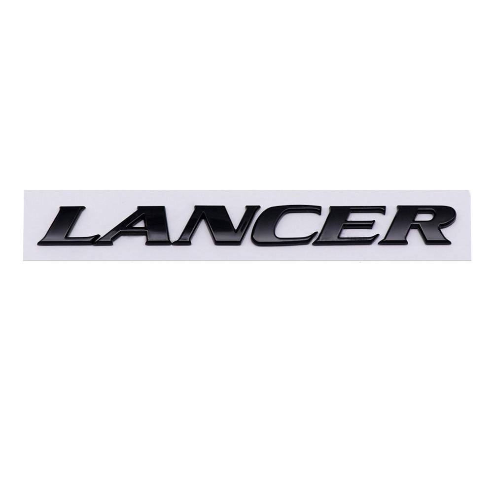 Car Trunk ABS Letters Logo Words Badge Emblem Decals Sticker For Mitsubishi Lancer Evolution 4 5 6 7 8 9 X EX EVO Accessories
