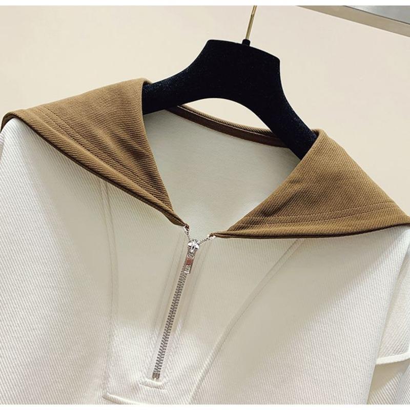 Sweatshirt for Women Oversize Loose Half-Zip V Neck Casual Pullover Long Sleeve Winter Sweatshirt Top