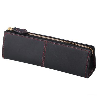 Diablo Leather Pencil Case with Triangular Design X Men's (Black Red) [KA-517]