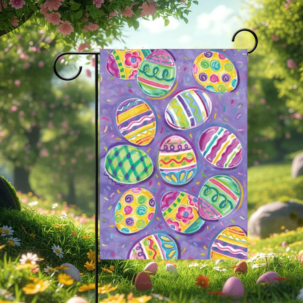 Easter Garden Flag Vertical Garden Flag Cute Garden Flag Decorative Spring Yard Flag for Outdoor Decor